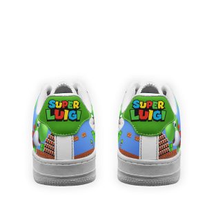 Luigi Super Mario Air Sneakers Custom For Gamer Shoes 3 - Perfectivy