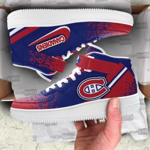 M Canadiens Air Mid Shoes Custom Hockey Sneakers Fans-Gear Wanta