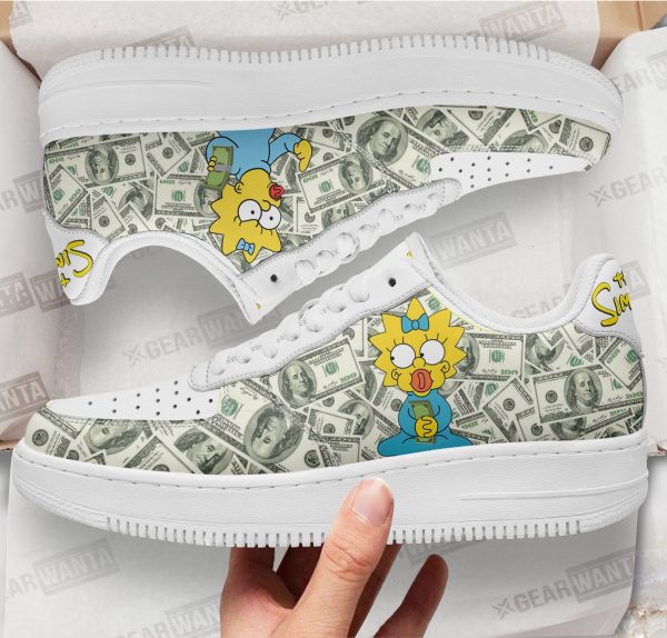 Maggie Simpson Air Sneakers Custom Simpson Cartoon Shoes 1 - Perfectivy