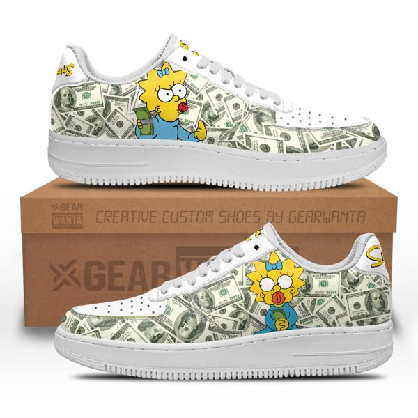 Maggie Simpson Air Sneakers Custom Simpson Cartoon Shoes 2 - Perfectivy