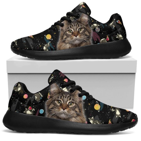 Maine Coon Cat Sneakers Sporty Shoes For Cat Lover-Gearsnkrs