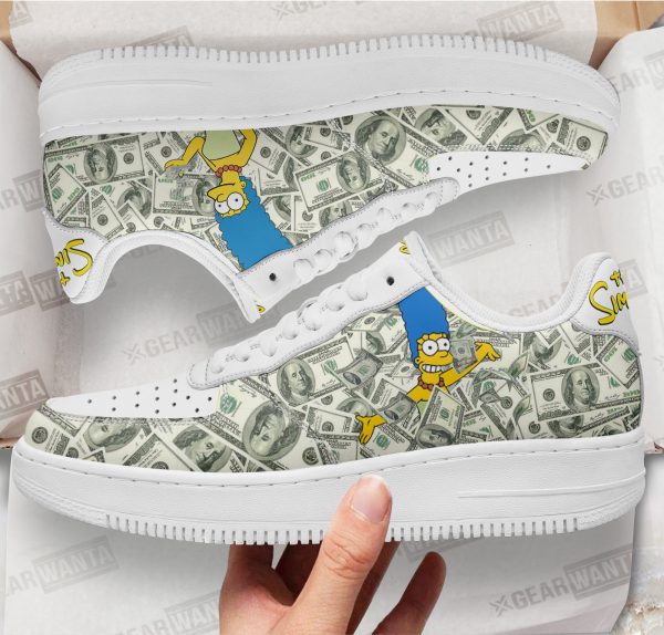 Marge Simpson Air Sneakers Custom Simpson Cartoon Shoes 1 - Perfectivy