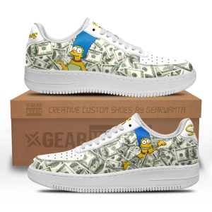 Marge Simpson Air Sneakers Custom Simpson Cartoon Shoes 2 - PerfectIvy