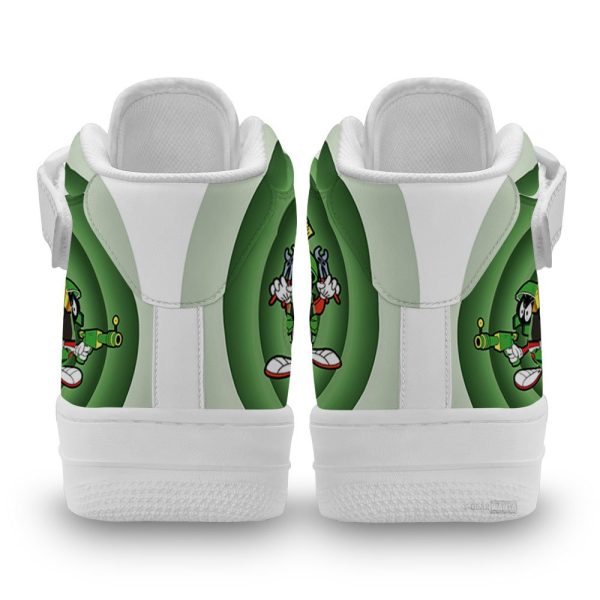 Marvin The Martian Air Mid Shoes Custom Looney Tunes Sneakers-Gearsnkrs