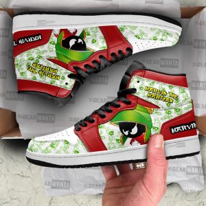 Marvin The Martian J1 Shoes Custom For Cartoon Fans Sneakers Pt04 2 - Perfectivy