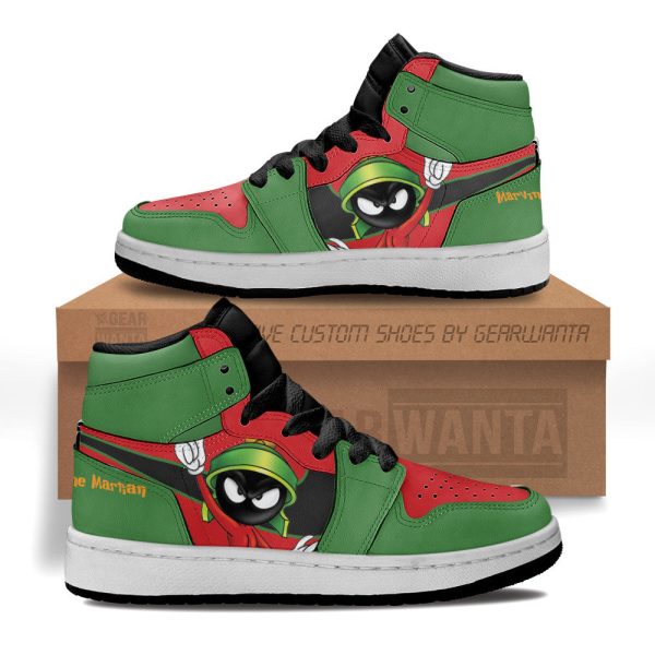 Marvin The Martian Kid Sneakers Custom For Kids 1 - Perfectivy