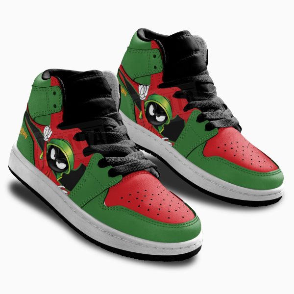 Marvin The Martian Kid Sneakers Custom For Kids 2 - Perfectivy