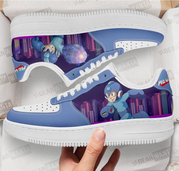 Mega Man Air Sneakers Custom For Gamer Shoes 1 - Perfectivy