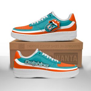 Miami Dolphins Air Sneakers Custom Force Shoes Sexy Lips For Fans-Gear Wanta