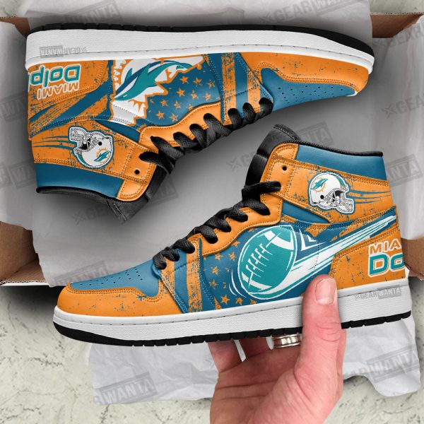 Miami Dolphins Football Team J1 Shoes Custom For Fans Sneakers Tt13 2 - Perfectivy