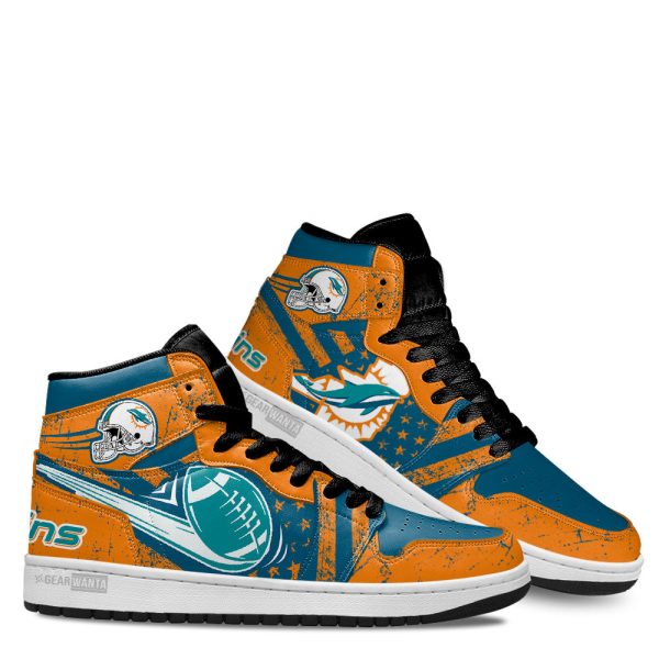 Miami Dolphins Football Team J1 Shoes Custom For Fans Sneakers Tt13 3 - Perfectivy