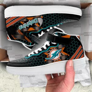 Miami Dolphins Sneakers Custom Air Mid Shoes For Fans-Gear Wanta