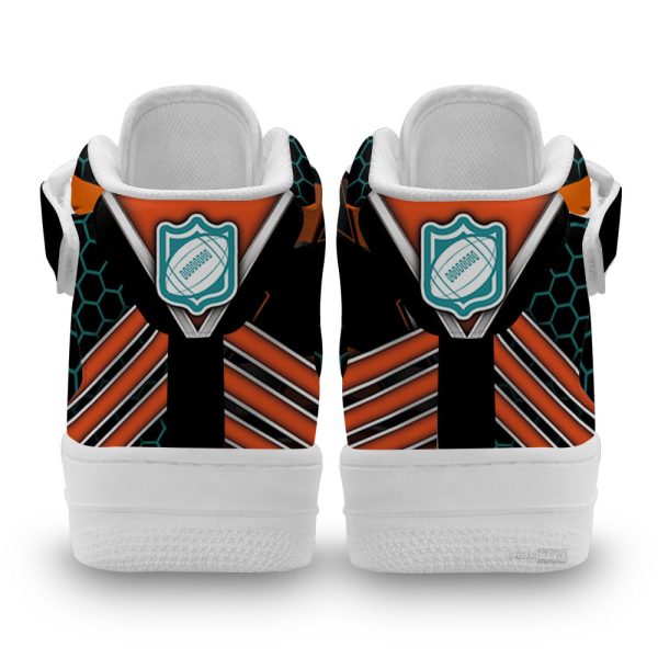 Miami Dolphins Sneakers Custom Air Mid Shoes For Fans-Gearsnkrs