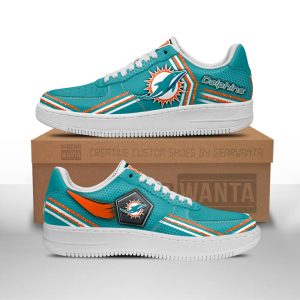 Miami Dolphins Air Sneakers Custom Force Shoes For Fans-Gear Wanta