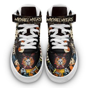 Michael Myers Shoes Custom Air Mid Sneakers Horror Fans-Gearsnkrs