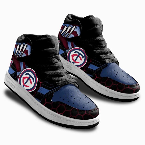 Minnesota Twins Football Team Kid Sneakers Custom For Kids 2 - Perfectivy