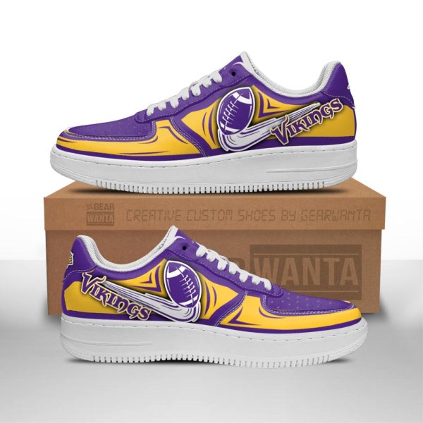 Minnesota Vikings Air Shoes Custom Naf Sneakers For Fans-Gearsnkrs