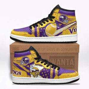 Minnesota Vikings Football Team J1 Shoes Custom For Fans Sneakers TT13 1 - PerfectIvy