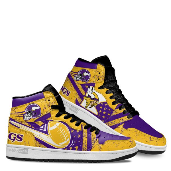 Minnesota Vikings Football Team J1 Shoes Custom For Fans Sneakers Tt13 3 - Perfectivy