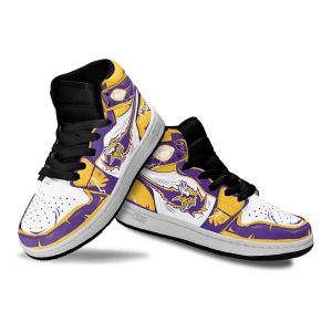 Minnesota Vikings Football Team Kid Sneakers Custom For Kids 3 - Perfectivy