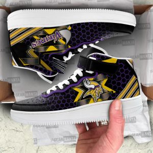 Minnesota Vikings Sneakers Custom Air Mid Shoes For Fans-Gear Wanta