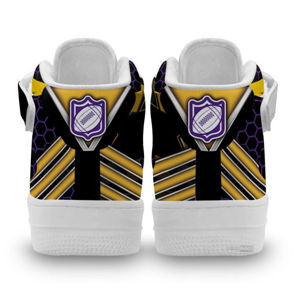Minnesota Vikings Sneakers Custom Air Mid Shoes For Fans-Gearsnkrs