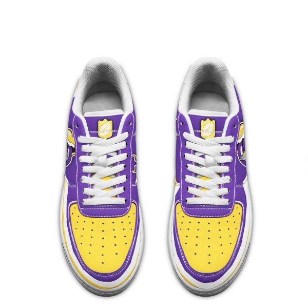 Minnesota Vikings Air Sneakers Custom Force Shoes Sexy Lips For Fans-Gearsnkrs