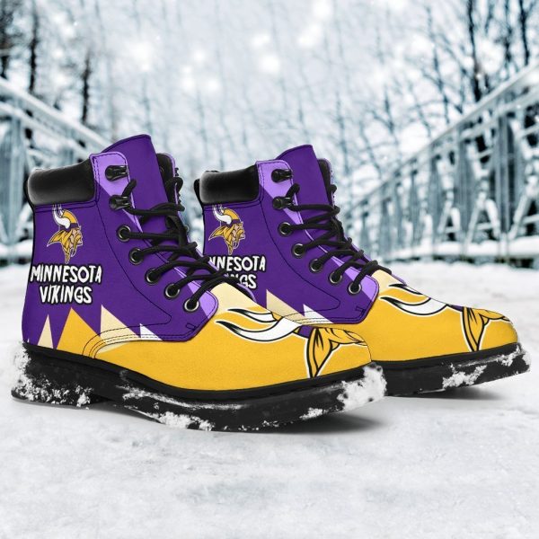 Minnesota Virkings Boots Shoes Idea For Fan-Gearsnkrs