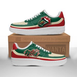 Minnesota Wild Air Sneakers Custom Force Shoes Sexy Lips For Fans-Gear Wanta