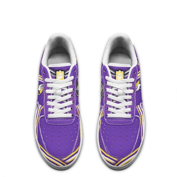 Minnesota Vikings Air Sneakers Custom Force Shoes For Fans-Gearsnkrs