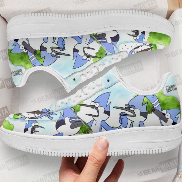 Mordecai Air Sneakers Custom Regular Show Shoes 1 - Perfectivy