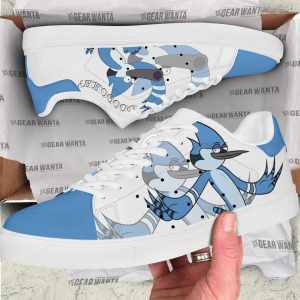 Mordecai Skate Shoes Custom Regular Show Cartoon Shoes-Gearsnkrs