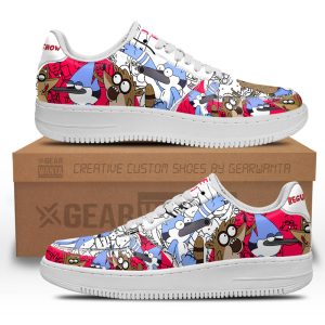 Mordecai And Rigby Regular Show Air Sneakers Custom Cartoon Shoes 2 - Perfectivy