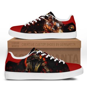 Mortal Kombat Scorpion Skate Shoes Custom-Gear Wanta