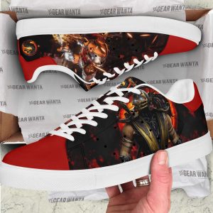 Mortal Kombat Scorpion Skate Shoes Custom-Gearsnkrs