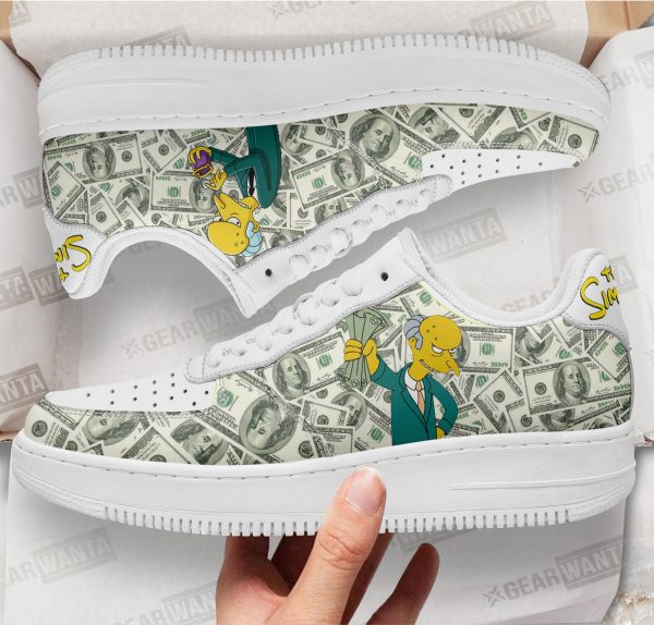 Mr.burns Air Sneakers Custom Simpson Cartoon Shoes 1 - Perfectivy