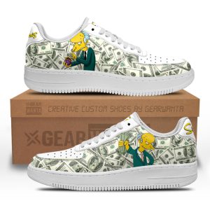 Mr.Burns Air Sneakers Custom Simpson Cartoon Shoes 2 - PerfectIvy