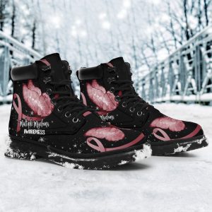 Multiple Myeloma Cancer Awareness Boots Ribbon Butterfly Shoes-Gearsnkrs