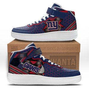 NY Giants Sneakers Custom Air Mid Shoes For Fans-Gear Wanta