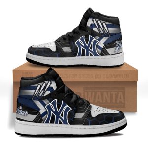 NY Yankees Football Team Kid Sneakers Custom For Kids 1 - PerfectIvy