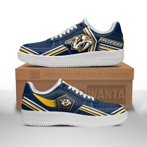 Nashville Predators Air Sneakers Custom Force Shoes For Fans-Gear Wanta