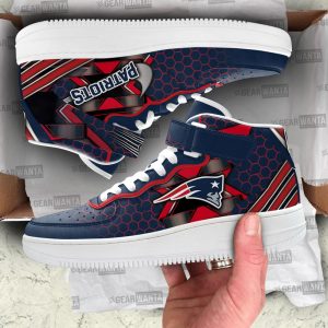 New England Patriots Sneakers Custom Air Mid Shoes For Fans-Gear Wanta