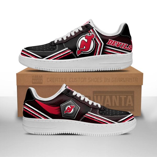 New Jersey Devils Air Sneakers Custom Force Shoes For Fans-Gearsnkrs