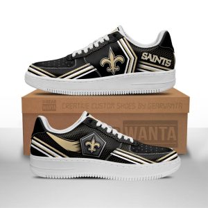 New Orlean Saints Air Sneakers Custom Force Shoes For Fans-Gear Wanta