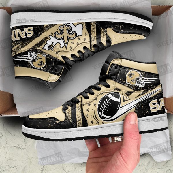 New Orleans Saints Football Team J1 Shoes Custom For Fans Sneakers Tt13 2 - Perfectivy