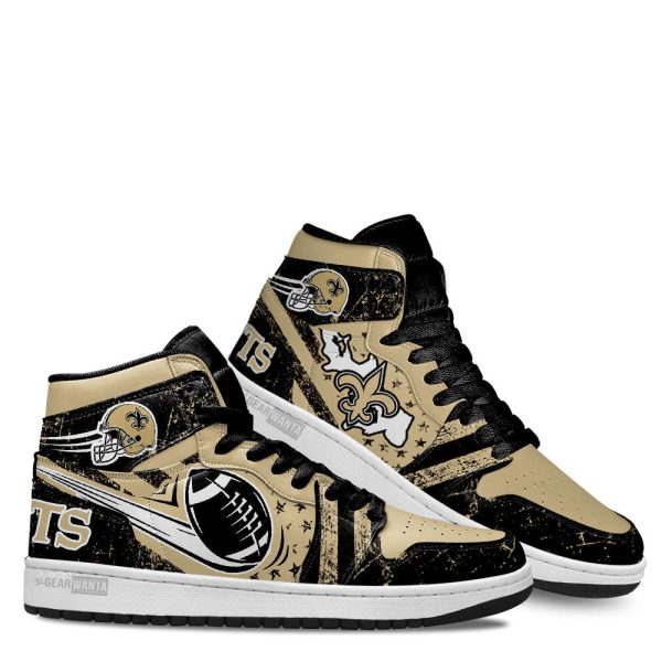 New Orleans Saints Football Team J1 Shoes Custom For Fans Sneakers Tt13 3 - Perfectivy
