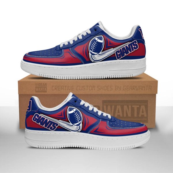 New York Giants Air Shoes Custom Naf Sneakers For Fans-Gearsnkrs