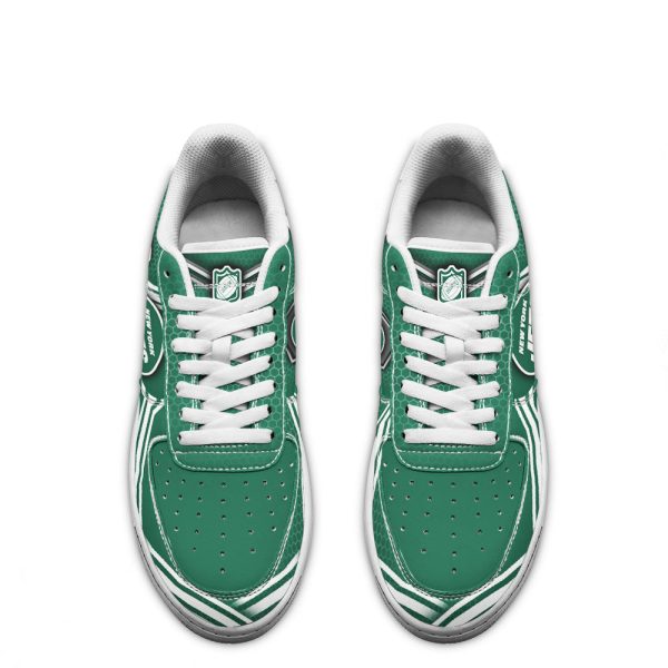 New York Jets Air Sneakers Custom Force Shoes For Fans-Gearsnkrs