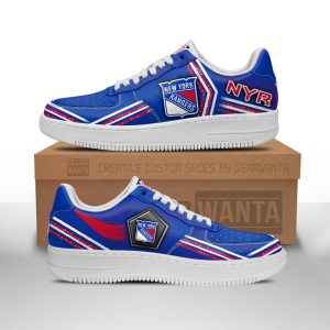 New York Rangers Air Sneakers Custom Force Shoes For Fans-Gear Wanta