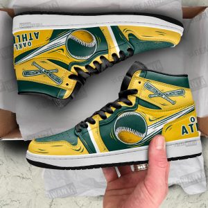 Oakland Athelics J1 Shoes Custom For Fans Sneakers Tt13-Gearsnkrs